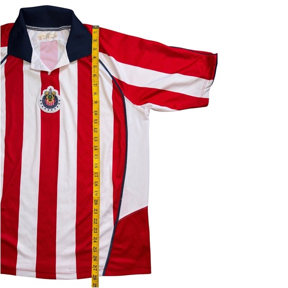 Vintage 90s Chivas De Guadalajara Soccer Jersey Mens XL Collared Mexico Number 7 - Picture 7 of 8